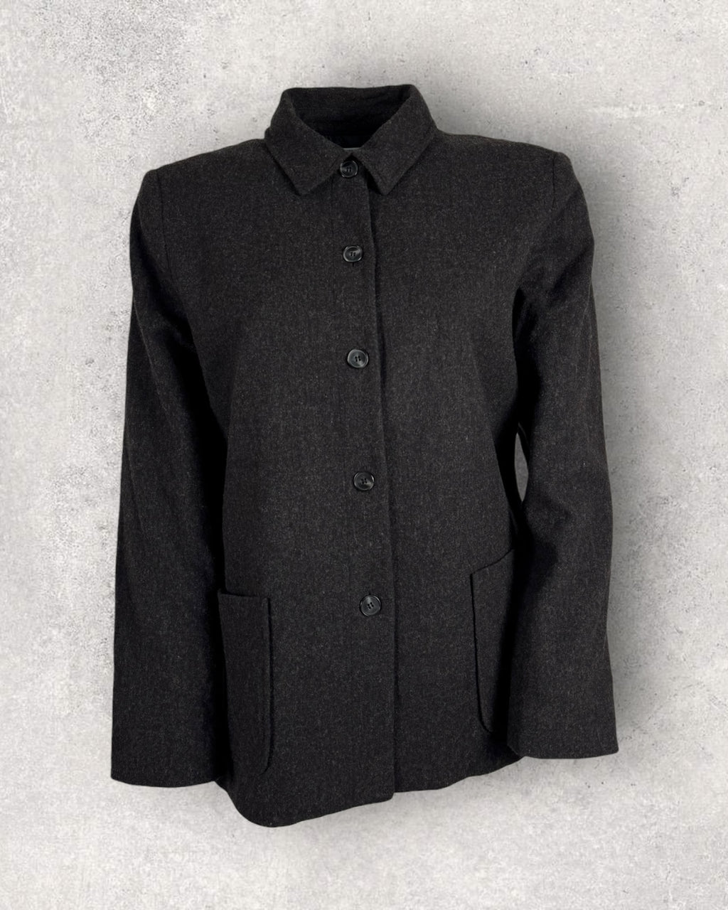Timeless Grey Wool Coat (M-L)