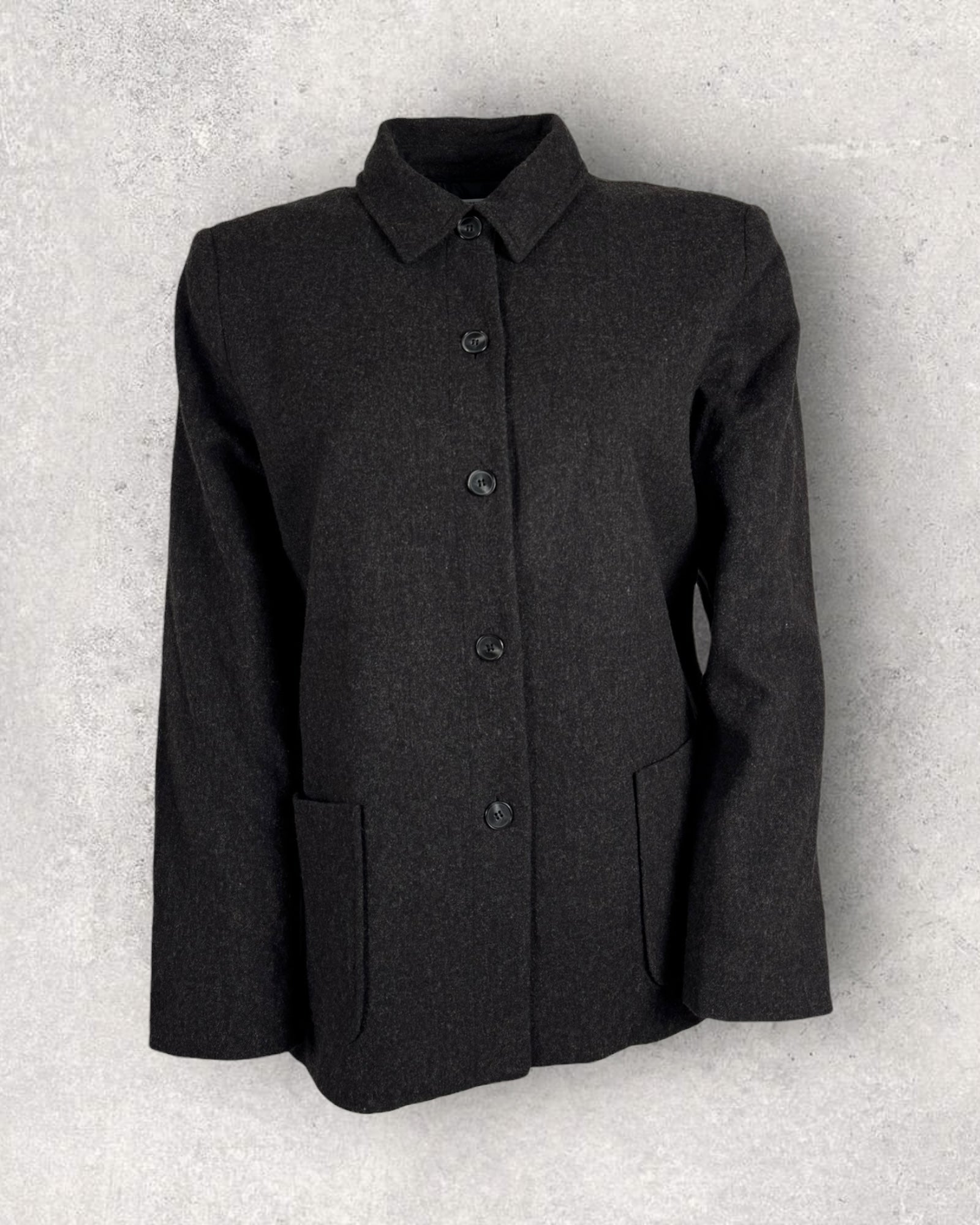 Timeless Grey Wool Coat (M-L)