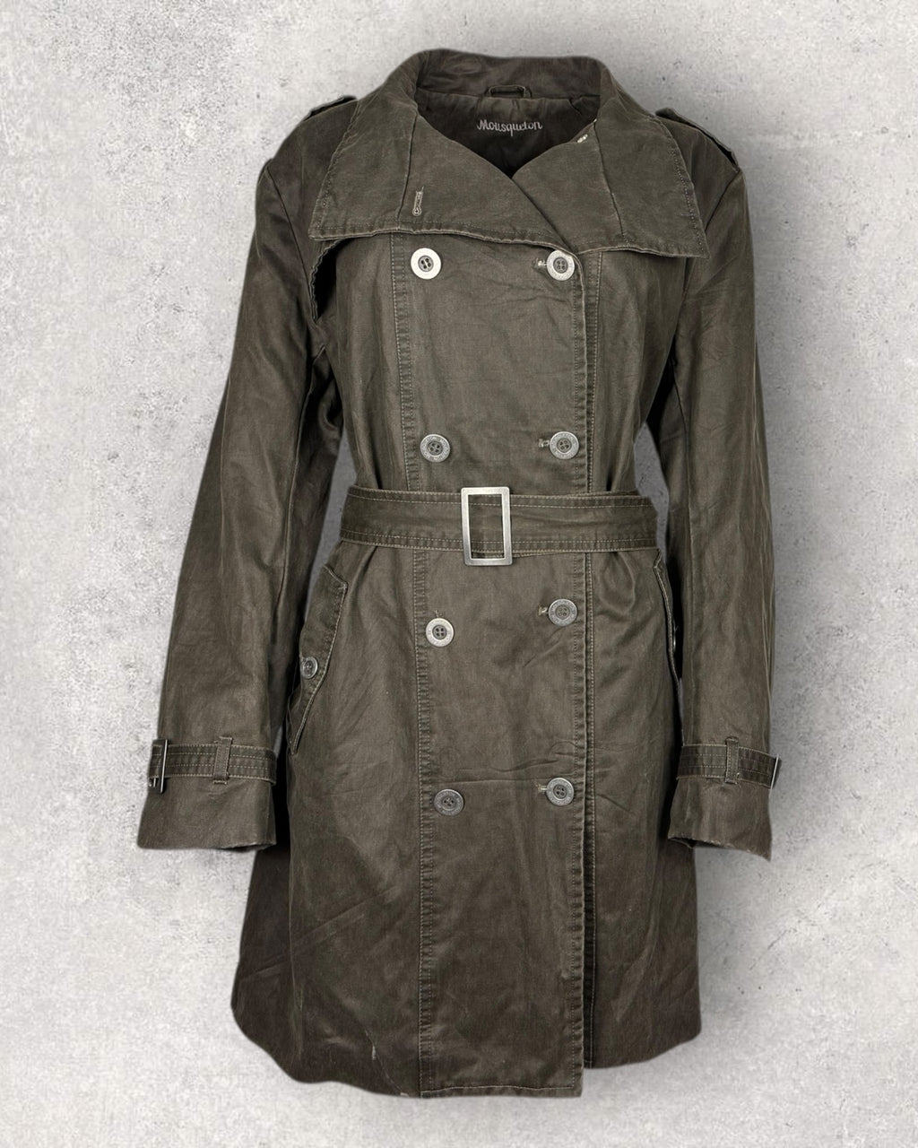 Olive Trench Coat (L-XL)