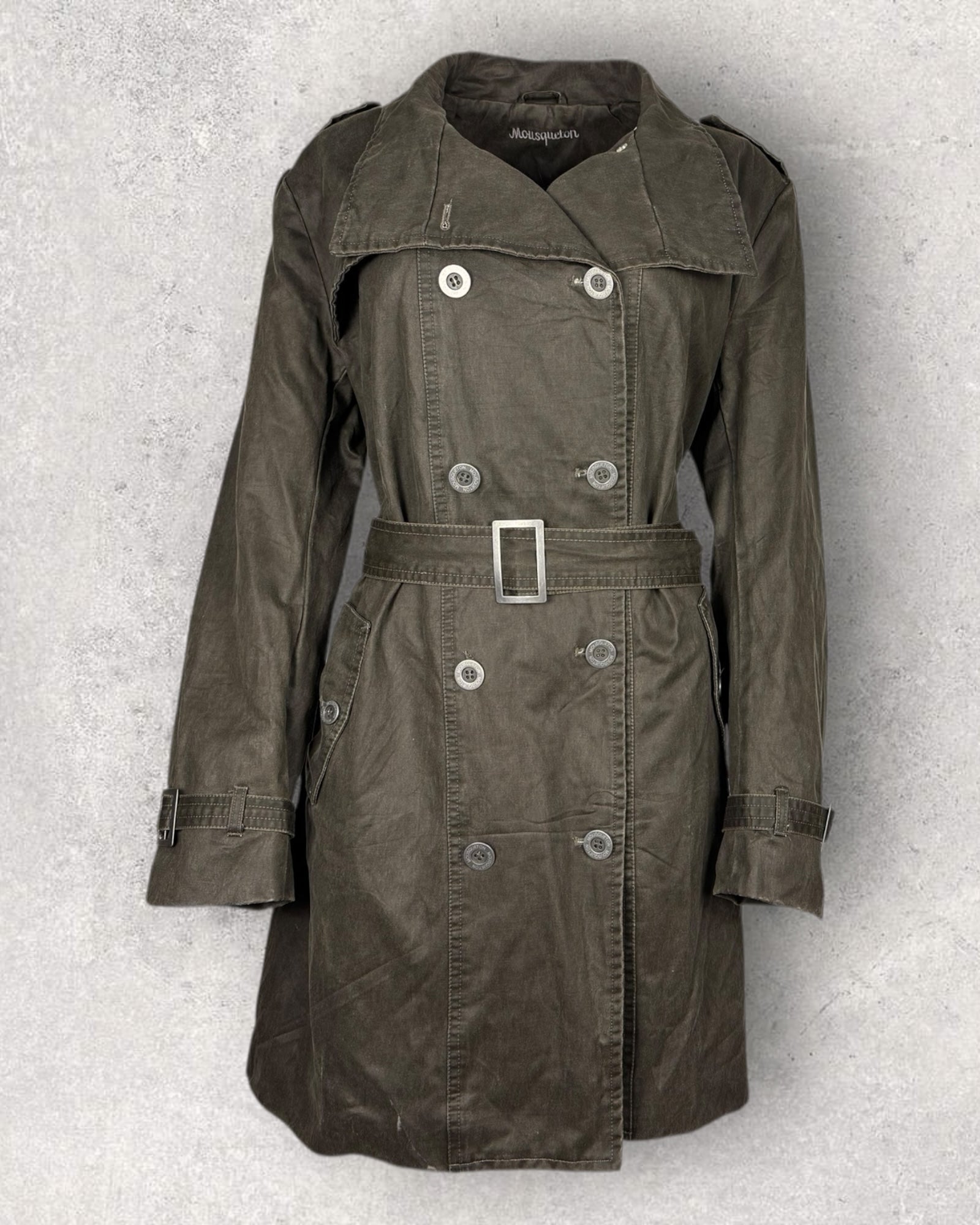 Olive Trench Coat (L-XL)