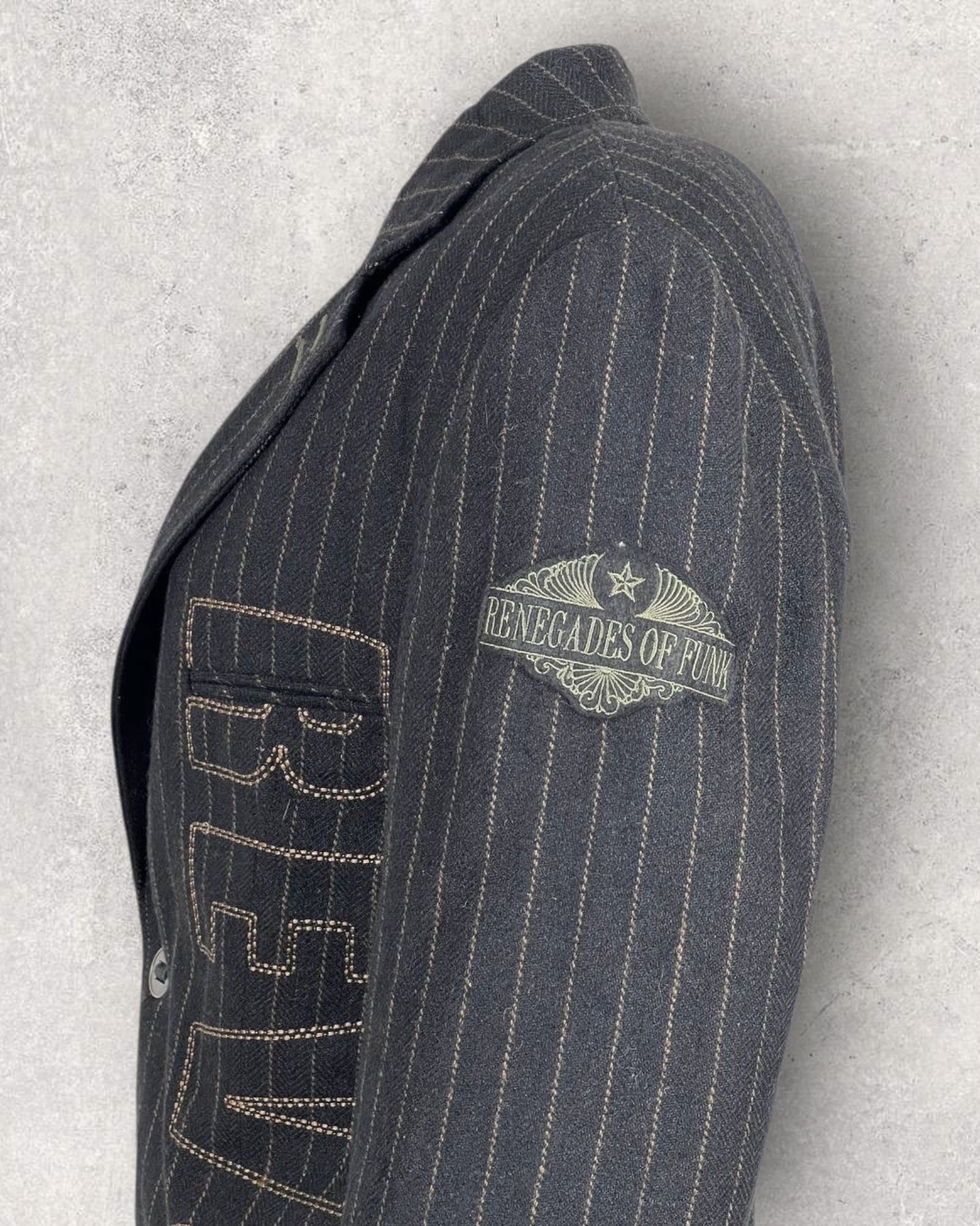 Fitted Jack and Jones Stripped Blazer (M-L)