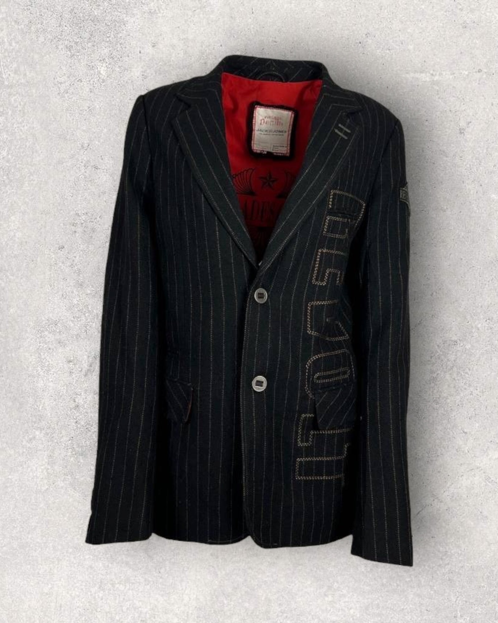 Fitted Jack and Jones Stripped Blazer (M-L)