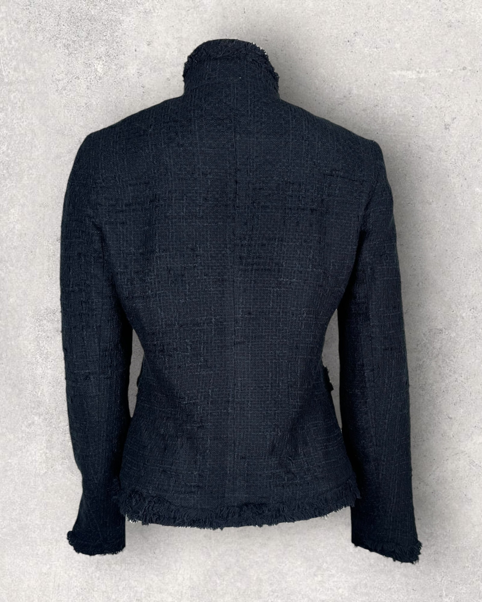 Tweed-Style Navy Jacket (S-M)
