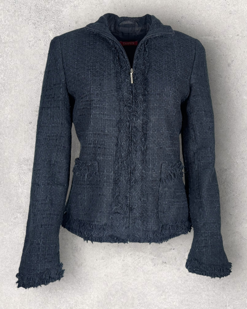 Tweed-Style Navy Jacket (S-M)