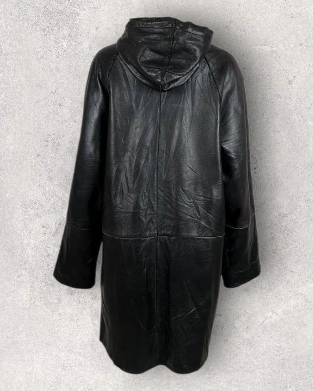 Nightfall Hooded Leather Coat (L-XL)