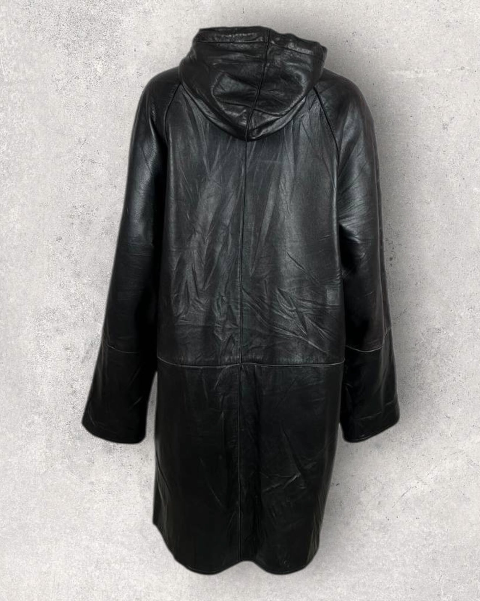 Nightfall Hooded Leather Coat (L-XL)