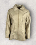 Cream Vintage Leather Jacket (M-L)