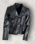 Vintage Zara Black Leather Jacket (XS-S)