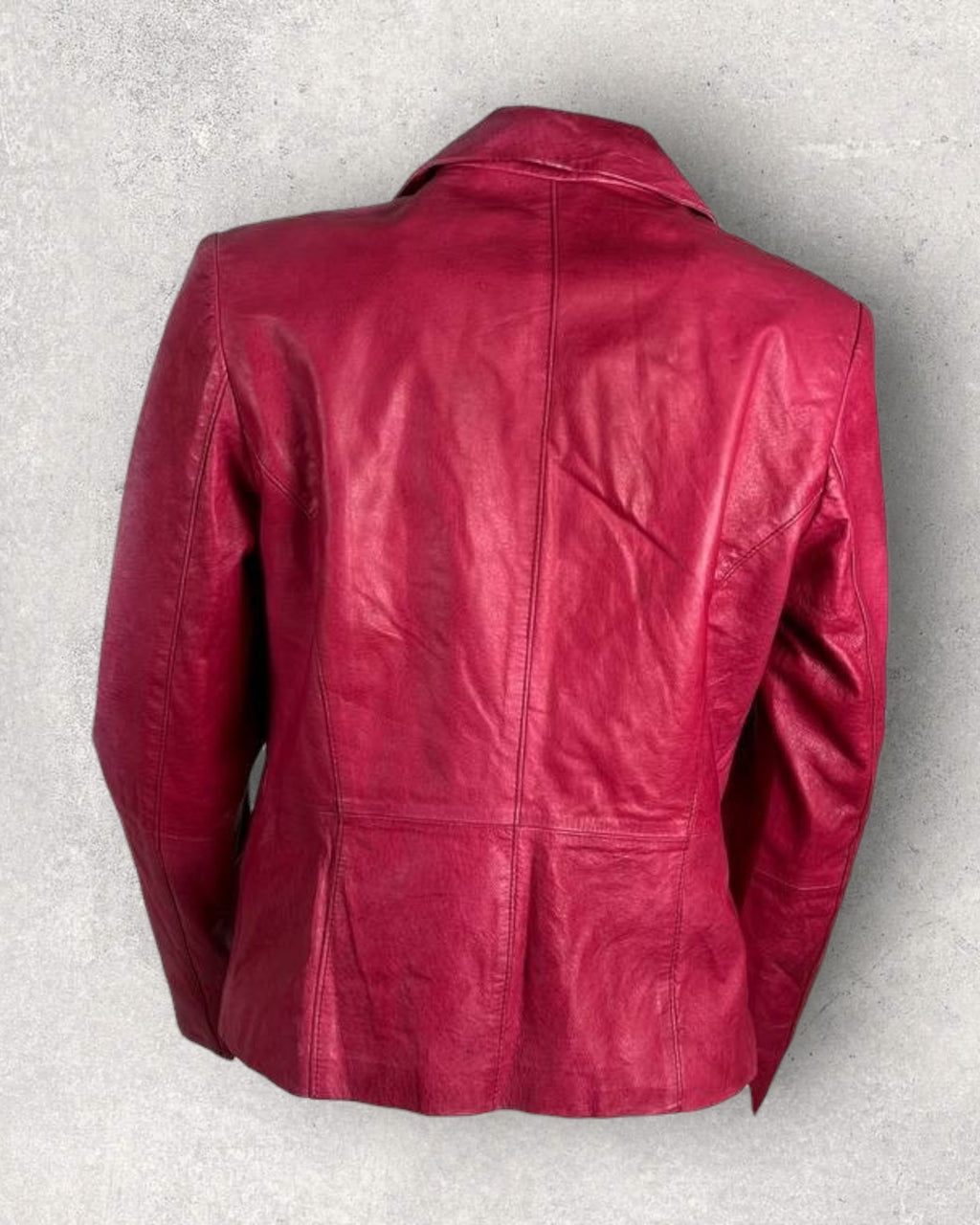 Soft Fade Pink Leather Jacket (S-M)