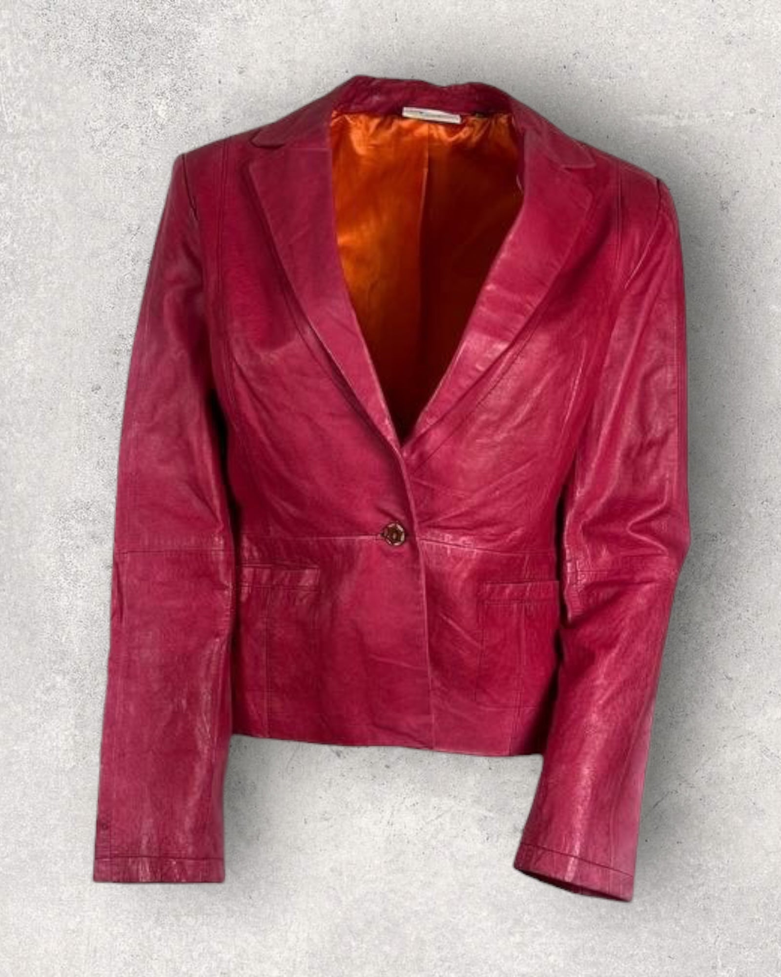 Soft Fade Pink Leather Jacket (S-M)